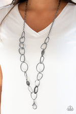 Load image into Gallery viewer, Metro Nouveau - Black Lanyard (Paparazzi Jewelry)
