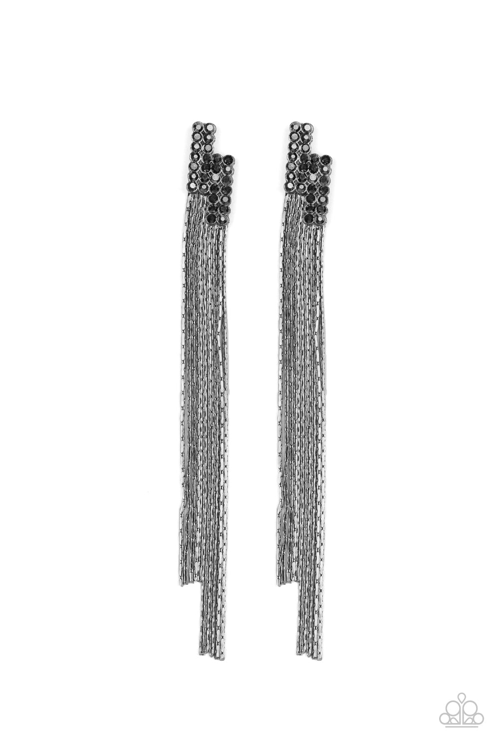 Radio Waves - Black (Paparazzi Jewelry)