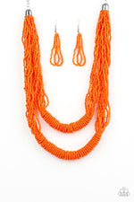 Load image into Gallery viewer, Right As A Rain-Forest - Orange Necklace (Paparazzi Jewelry)
