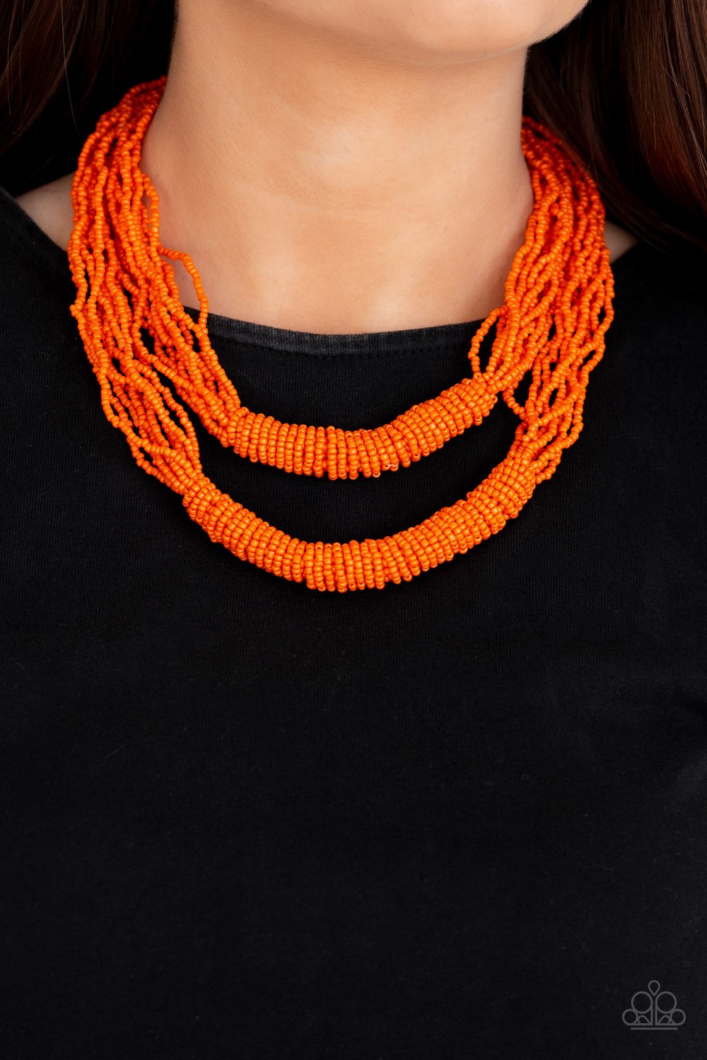 Right As A Rain-Forest - Orange Necklace (Paparazzi Jewelry)