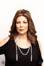 Load image into Gallery viewer, Scarfed for Attention - Silver (Paparazzi Jewelry)

