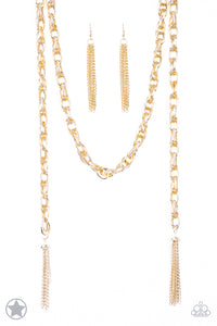 Scarfed for Attention - Gold (Paparazzi Jewelry)