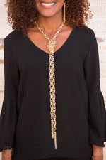 Load image into Gallery viewer, Scarfed for Attention - Gold (Paparazzi Jewelry)
