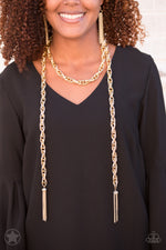 Load image into Gallery viewer, Scarfed for Attention - Gold (Paparazzi Jewelry)
