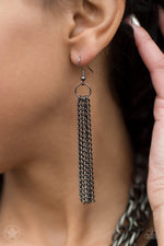 Load image into Gallery viewer, Scarfed for Attention - Gunmetal (Paparazzi Jewelry)
