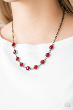 Load image into Gallery viewer, Starlit Socials - Red Necklace (Paparazzi Accessories)
