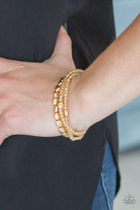 Hello Beautiful - Gold (Paparazzi Accessories)