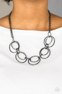 Urban Orbit - Black (Paparazzi Jewelry)