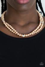 Load image into Gallery viewer, Put On Your Party Dress - Brown (Paparazzi Jewelry)
