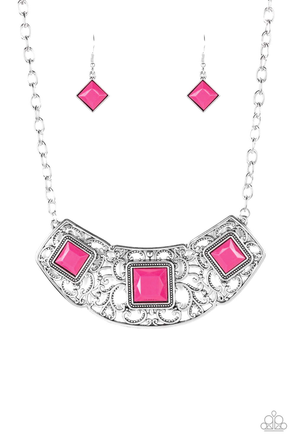 Feeling Inde-PENDANT - Pink (Paparazzi Jewelry)