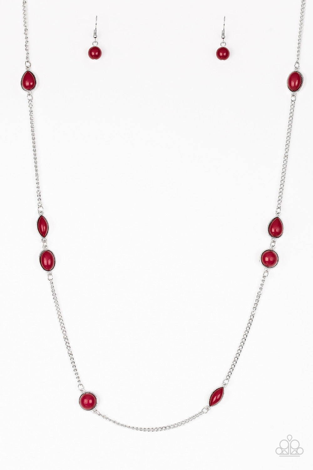 Pacific Piers - Red (Paparazzi Jewelry)