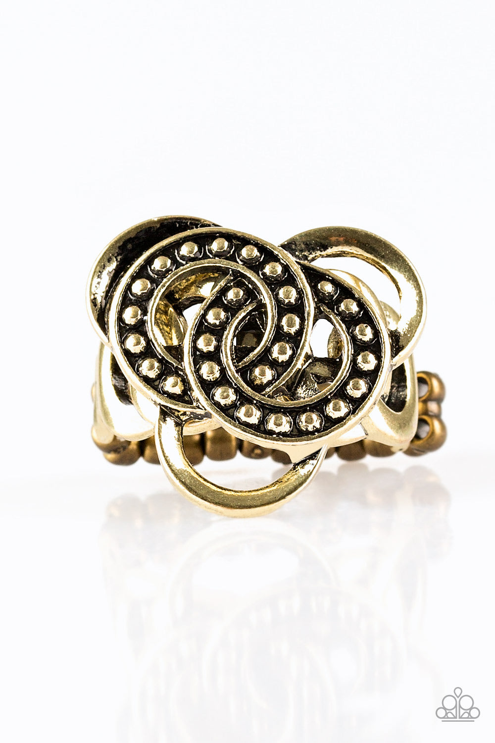 Dizzying Distraction - Brass (Paparazzi Jewelry)