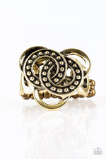 Load image into Gallery viewer, Dizzying Distraction - Brass (Paparazzi Jewelry)
