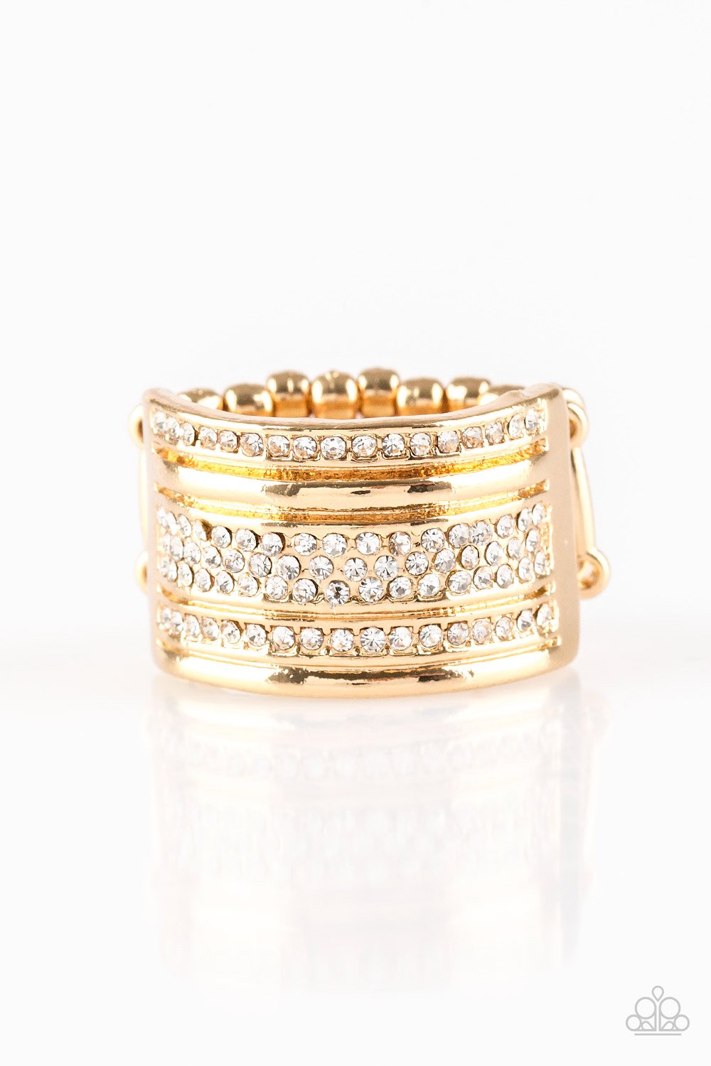 Top Dollar Drama - Gold Ring (Paparazzi Accessories)