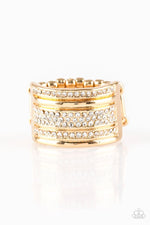 Load image into Gallery viewer, Top Dollar Drama - Gold Ring (Paparazzi Accessories)
