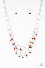 Load image into Gallery viewer, Yacht Tour - Brown Necklace (Paparazzi Accessories)
