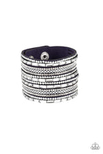 Load image into Gallery viewer, A Wait-and-SEQUIN Attitude - Blue Bracelet (Paparazzi Jewelry)
