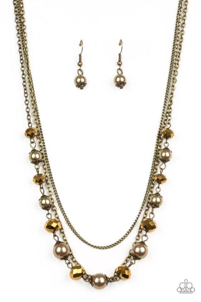 Tour de Demure - Brass Necklace (Paparazzi Accessories)