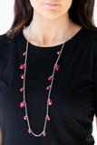 Load image into Gallery viewer, GLOW-Rider - Pink Necklace (Paparazzi Jewelry)
