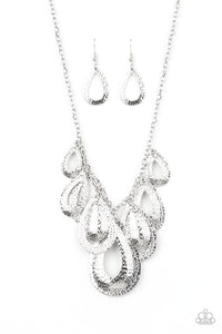 Teardrop Tempest - Silver (Paparazzi Jewelry)