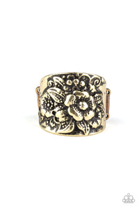 Tropical Bloom - Brass (Paparazzi Jewelry)