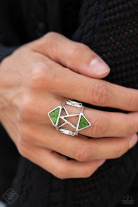 Making Me Edgy - Green (Paparazzi Jewelry)