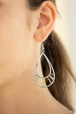 Load image into Gallery viewer, Line Crossing Sparkle - Green (Paparazzi Jewelry)
