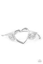 Load image into Gallery viewer, Playing With My HEARTSTRINGS - Silver (Paparazzi Jewelry)
