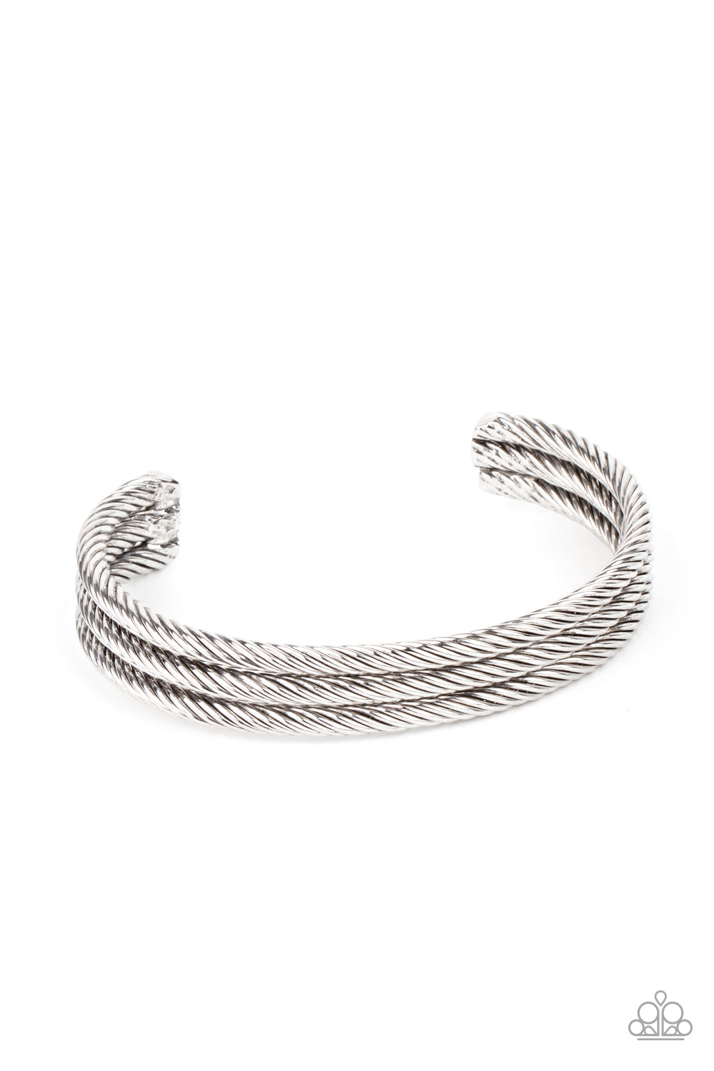 Armored Cable - Silver (Paparazzi Accessories)