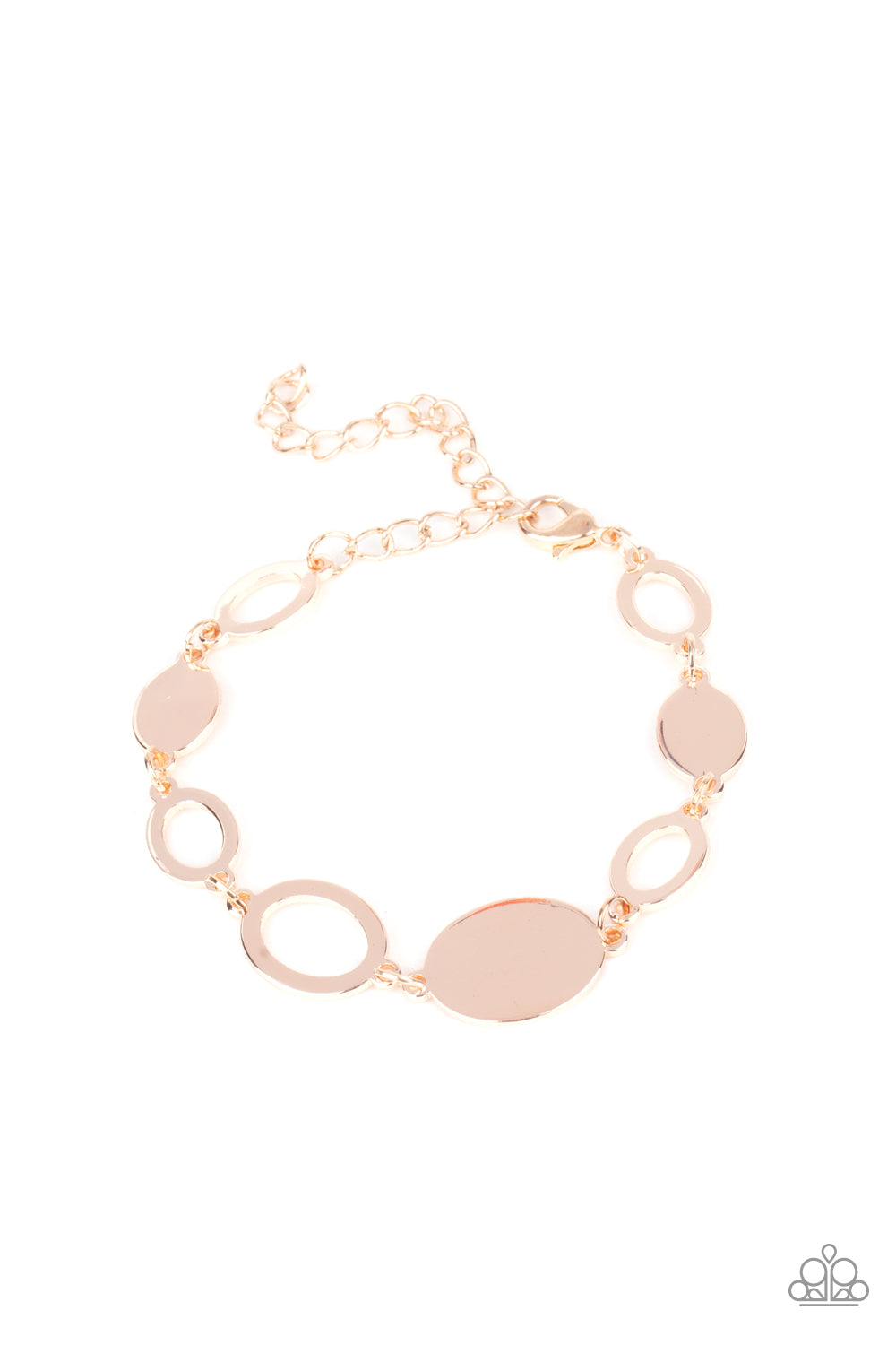 OVAL and Out - Rose Gold (Paparazzi Accessories)