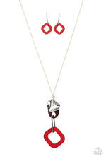 Load image into Gallery viewer, Top Of The WOOD Chain - Red (Paparazzi Accessories)
