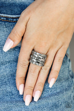 Load image into Gallery viewer, Checkered Couture - Silver (Paparazzi Accessories)
