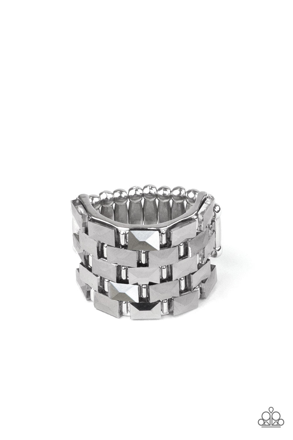 Checkered Couture - Silver (Paparazzi Accessories)