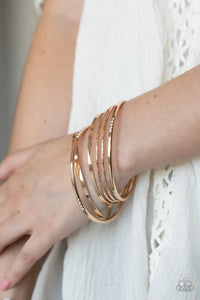 Lock, STACK, and Barrel - Gold (Paparazzi Accessories)