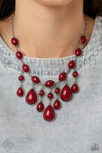 Mediterranean Mystery - Red (Paparazzi Accessories)