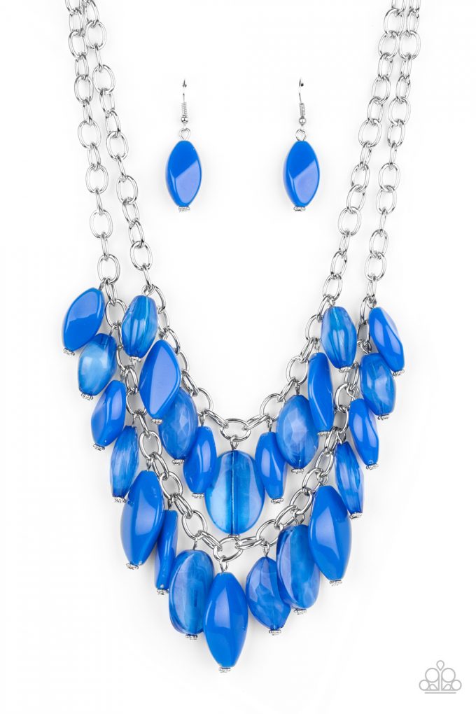 Palm Beach Beauty - Blue Necklace (Paparazzi Accessories)