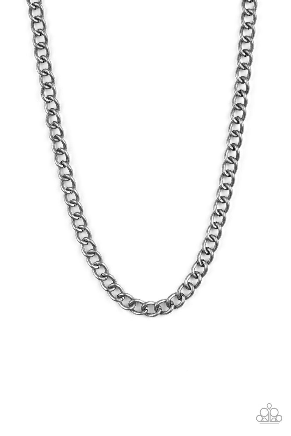 Full Court - Black Urban Necklace (Paparazzi Accessories)