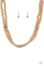 Load image into Gallery viewer, Put On Your Party Dress - Brown (Paparazzi Jewelry)
