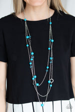 Load image into Gallery viewer, Brilliant Bliss - Blue Necklace (Paparazzi Jewelry)
