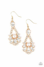 Load image into Gallery viewer, Prismatic Presence - Gold Earrings (Paparazzi Accessories)
