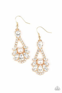 Prismatic Presence - Gold Earrings (Paparazzi Accessories)