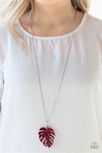 Prismatic Palms - Red Necklace (Paparazzi Jewelry)