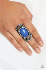 Load image into Gallery viewer, Drama Dream - Blue Ring (Paparazzi Accessories)
