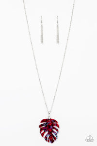 Prismatic Palms - Red Necklace (Paparazzi Jewelry)