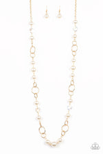 Load image into Gallery viewer, Prized Pearls - Gold Necklace (Paparazzi Jewelry)
