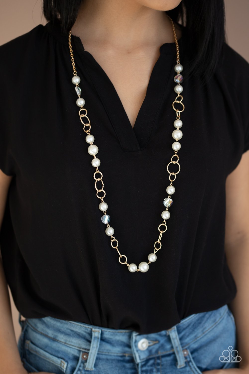 Prized Pearls - Gold Necklace (Paparazzi Jewelry)
