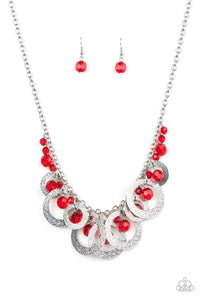 Turn It Up - Red Necklace (Paparazzi Accessories)