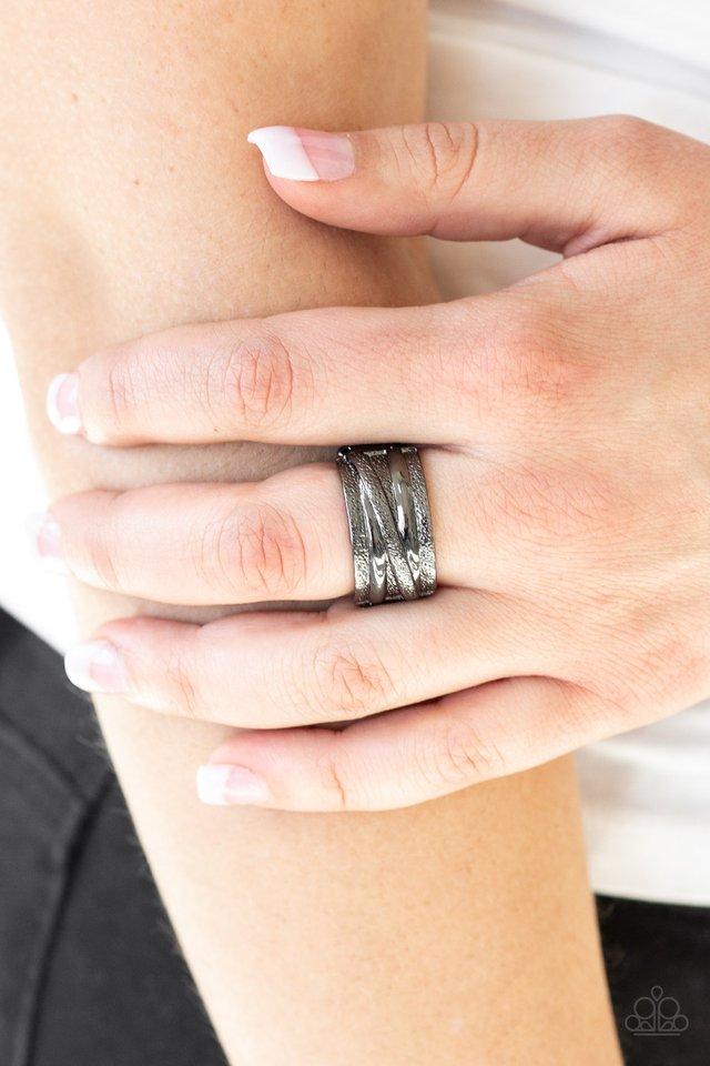 Rise and Shine - Black Ring (Paparazzi Accessories)