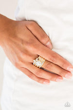 Load image into Gallery viewer, Top Dollar Bling - Gold Ring (Paparazzi Accessories)
