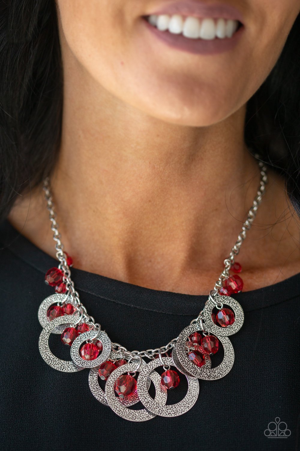 Turn It Up - Red Necklace (Paparazzi Accessories)
